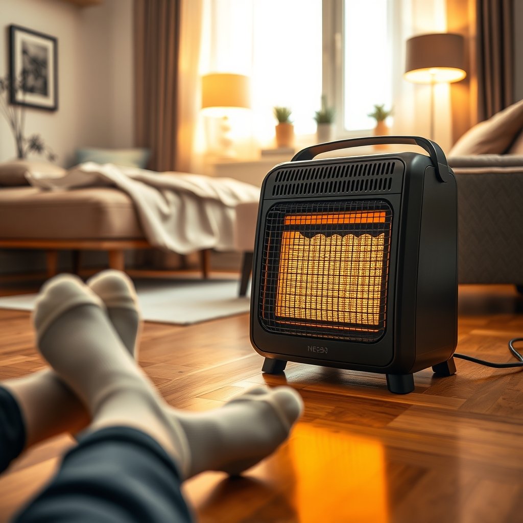 electric heater in action
