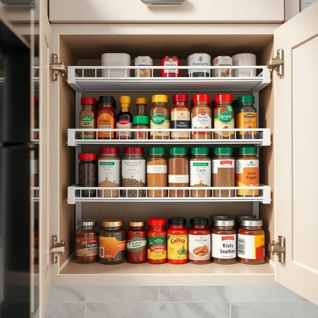 spice organizer in action