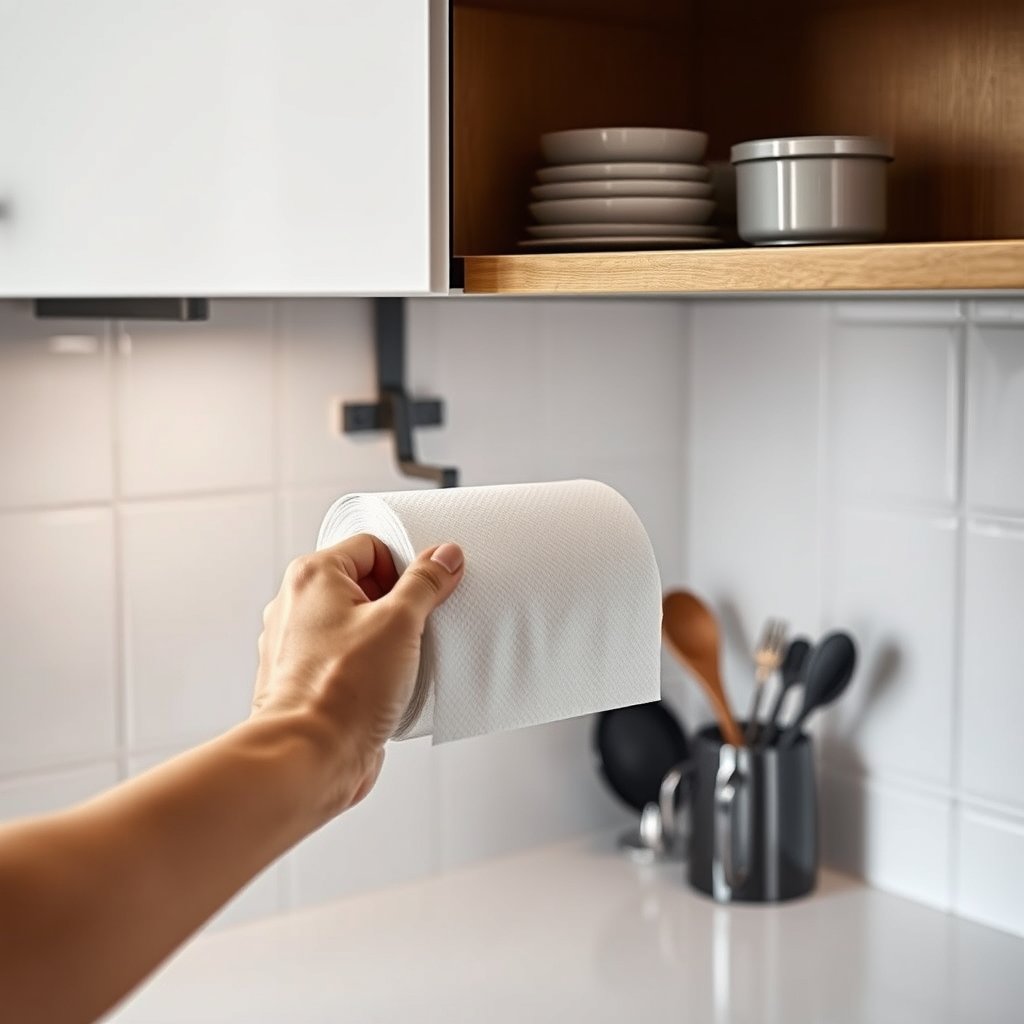 paper towel in action