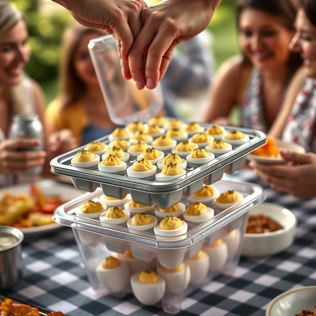 egg carrier in action